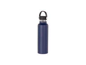 600ml/20oz Powder Coated Stainless Steel Bottle (Dark Blue)