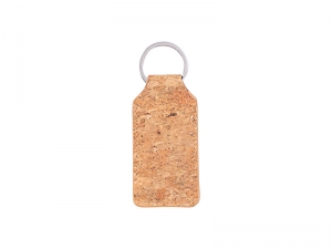 Laserable Blanks Cork Keychain (Big Rectangle)