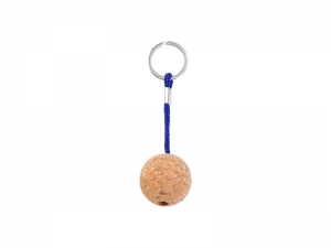 Laserable Blanks Cork Keychain (Ball Shape)