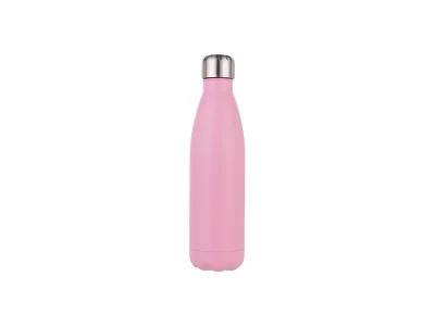 Laserable Blanks 17oz/500ml Stainless Steel Cola Bottle(Matt Pink)