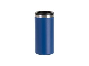 Laserable Blanks 12oz/350ml Powder Coated Slim SS Can Cooler(Royal Blue)