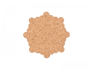 Laserable Blanks Snowflake Cork Coaster