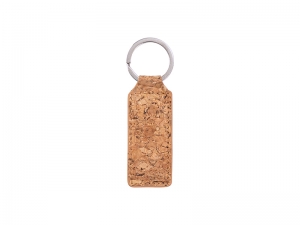 Laserable Blanks Cork Keychain (Small Rectangle)