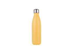 17oz/500ml Stainless Steel Cola Bottle(Matt Yellow) 