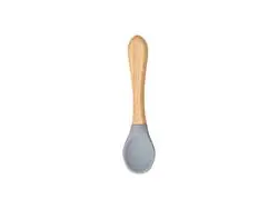 Engraving Bamboo Baby Bowl Spoon(Gray)